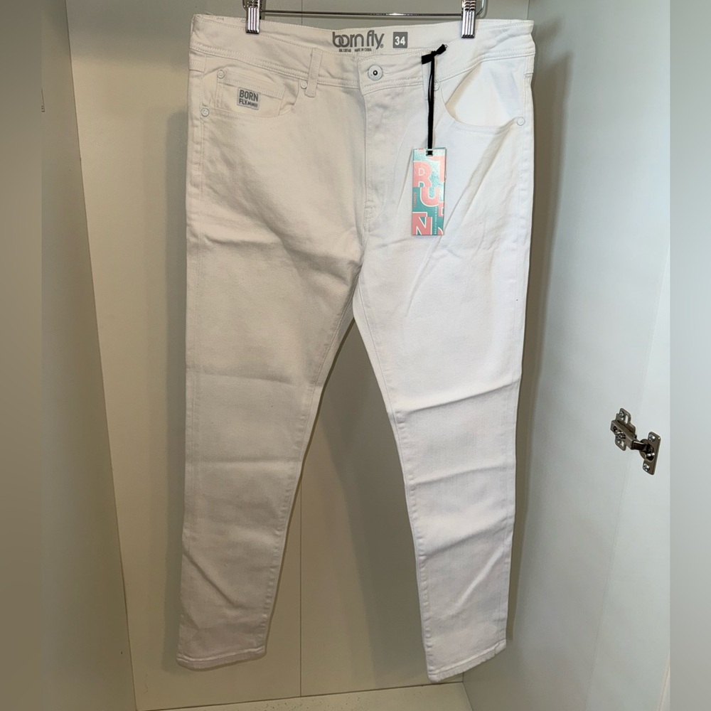 Born Fly Women's White Pants